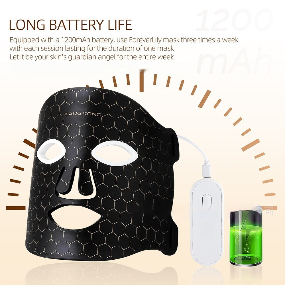 Led Pull Firming Phototherapy Silicone Mask Beauty Instrument Charging Mask USB