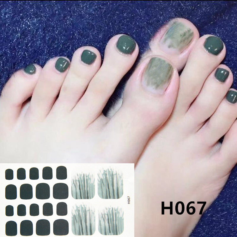 Removable Nail Metal Toe Nail Sticker