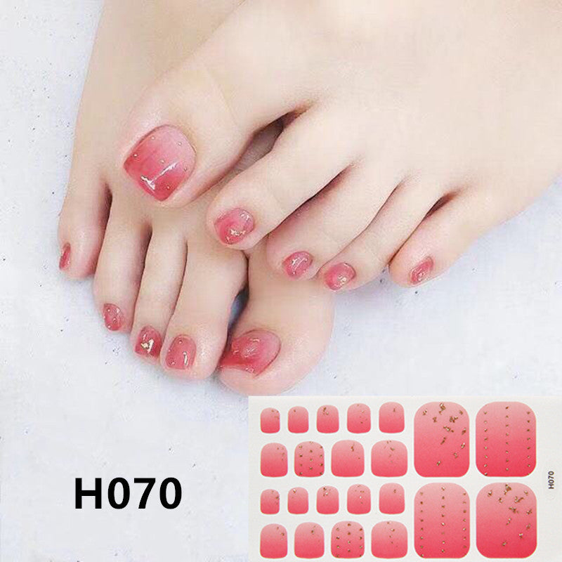 Removable Nail Metal Toe Nail Sticker