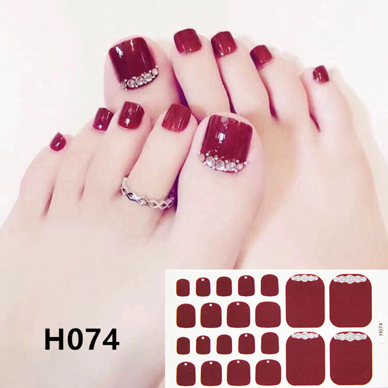 Removable Nail Metal Toe Nail Sticker