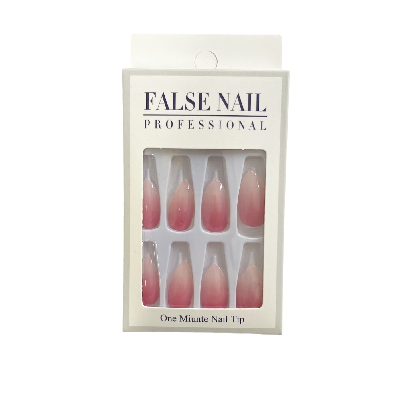 Minimalist French Nail Patch Peach Powder Gradient Apricot