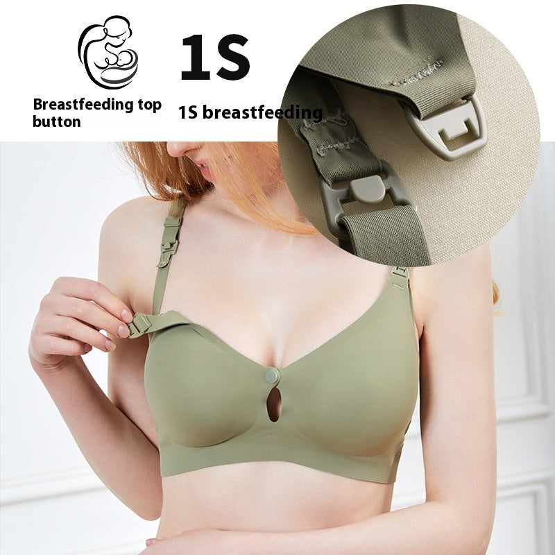 Maternity Underwear Nursing Push Up Bras Postpartum Feeding Front Buckle